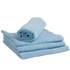 Set of blue microfiber cloths
