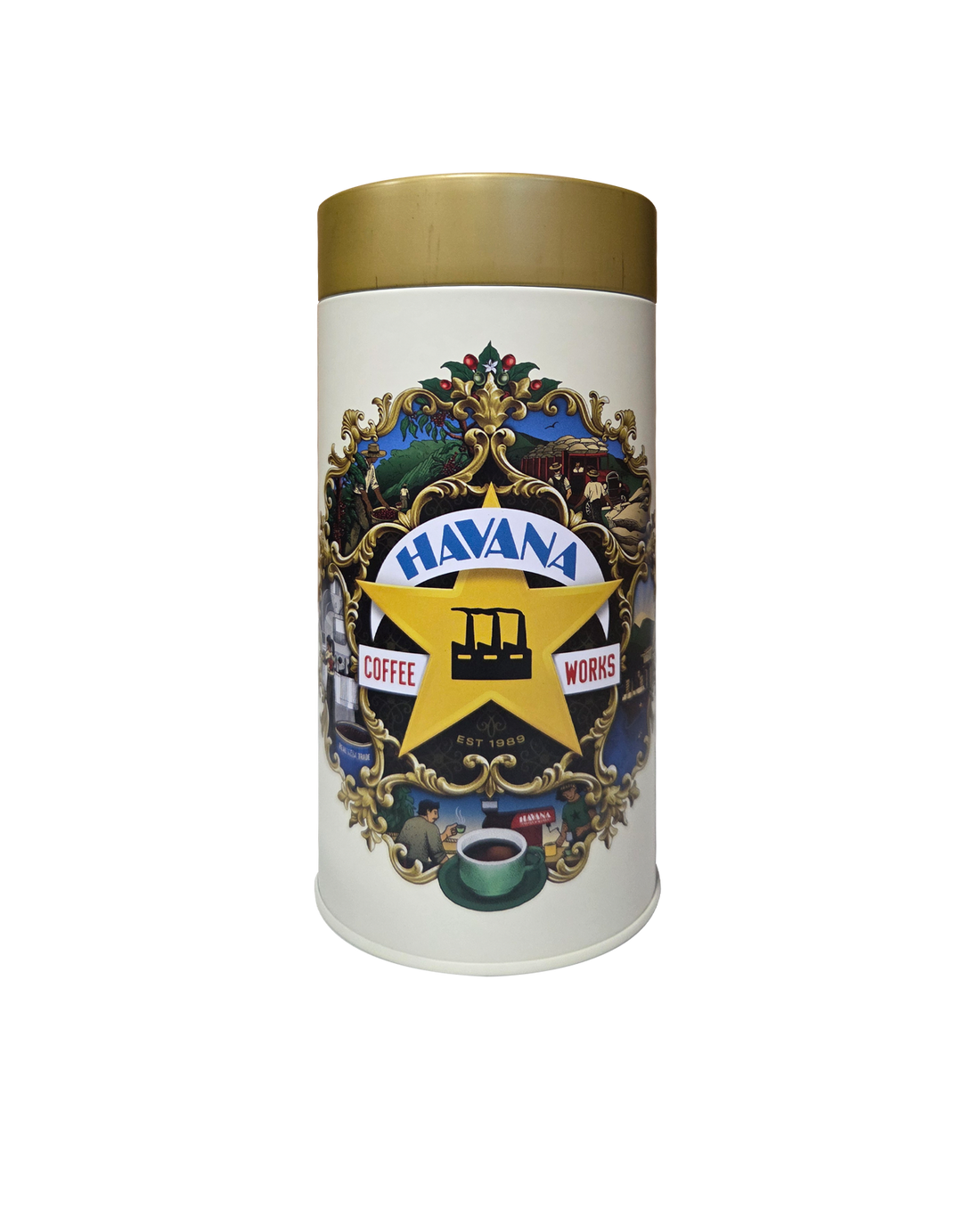 Cream Havana Coffee Tin