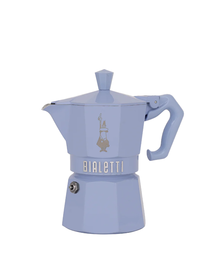 Bialetti Moka Exclusive 3 Cup Light Blue