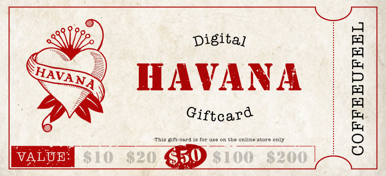 Havana Coffee Online Gift Card