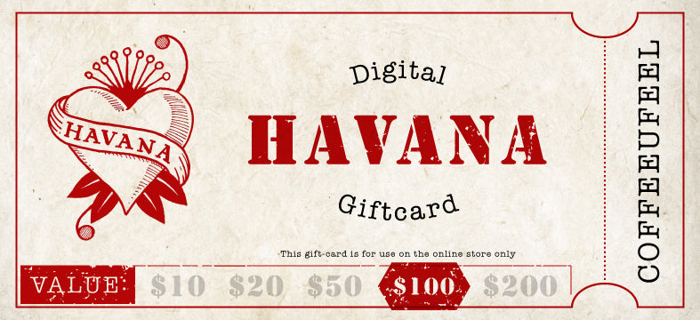 Havana Coffee Online Gift Card