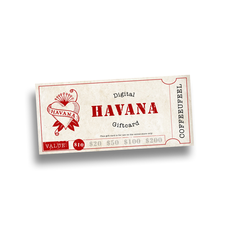 Havana Coffee Online Gift Card