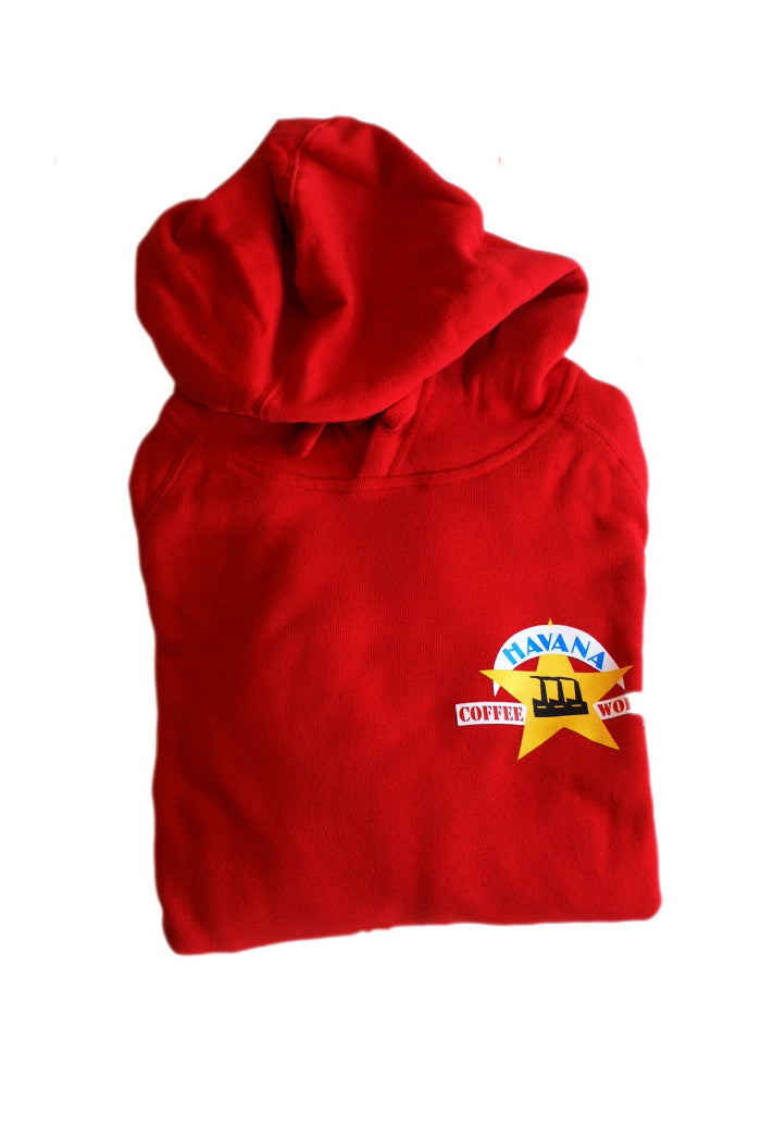 Red hoodie in on sale store